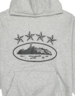 Corteiz 4Starz Alcatraz Hoodie Grau (1)