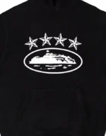 Corteiz 4Starz Alcatraz Hoodie Schwarz (1)