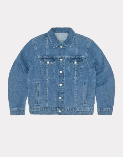 Corteiz C Star Denim Trucker Jacke in Blau (2)