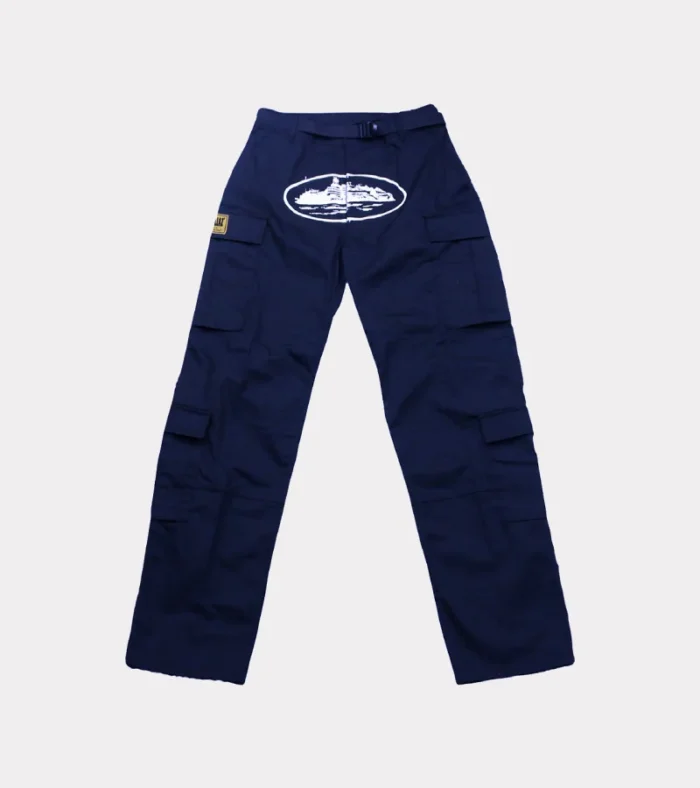 Corteiz Guerillaz Cargo Hose Marine Blau (2)