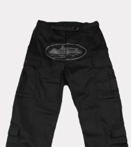 Corteiz Guerillaz Cargos Triple Black (1)